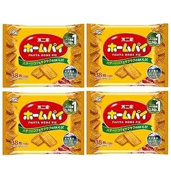 Amazon.co.jp: 不二家 ホームパイ 38枚×4袋 : 食品・飲料・お酒