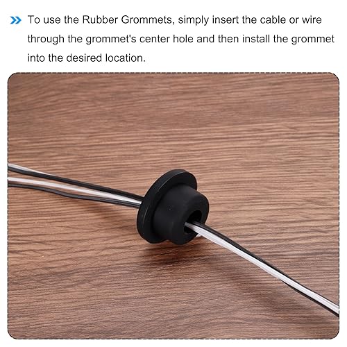 Miniatura 5 de MECCANIXITY 4 ojales de goma en forma de T de 0.9 pulgadas de diámetro exterior de 0.24 pulgadas de diámetro interior de 0.906 x 0.236 x 0.551 in,