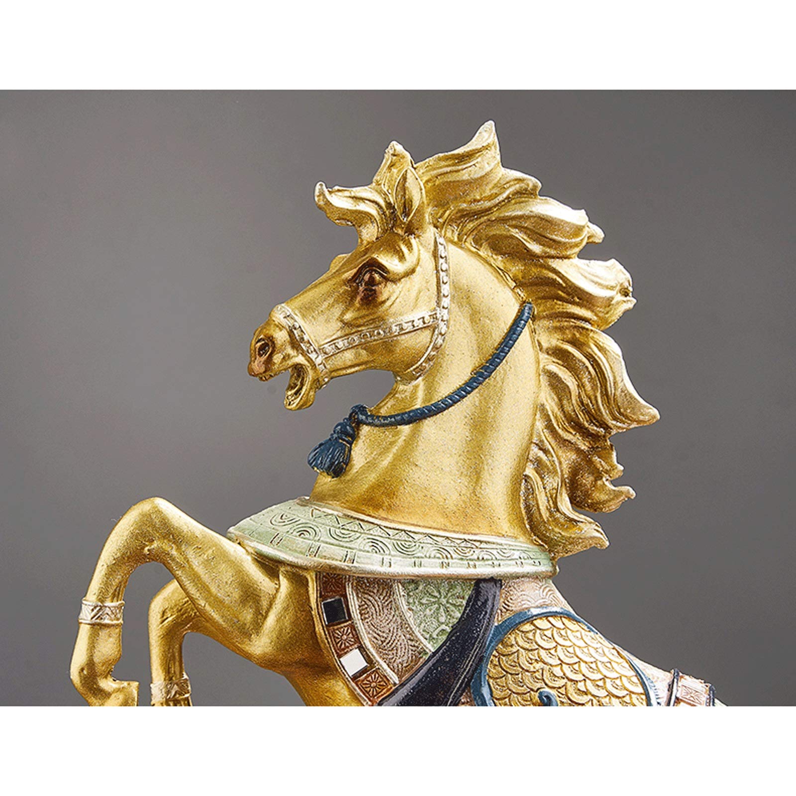 Produktbild von Pferdestatue Aus Kunstharz, Chinesische Feng-Shui-Figur Für