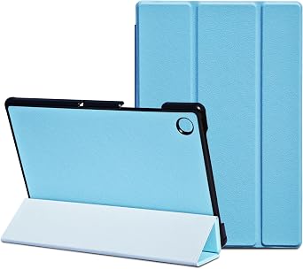 Slim Case for Galaxy Tab A8 10.5" 2022, Trifold Stand Cover Dual Angle Lightweight,Shockproof Hard Back Shell with Auto Wake/Sleep2022 SM-X200 X205 X207,Light Blue