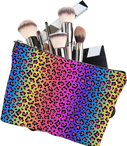 Miniatura 2 de Bolsa de maquillaje multicolor con mariposas personalizadas, bolsas de cosméticos con cremallera, bolsa de maquillaje impermeable, linda bolsa de