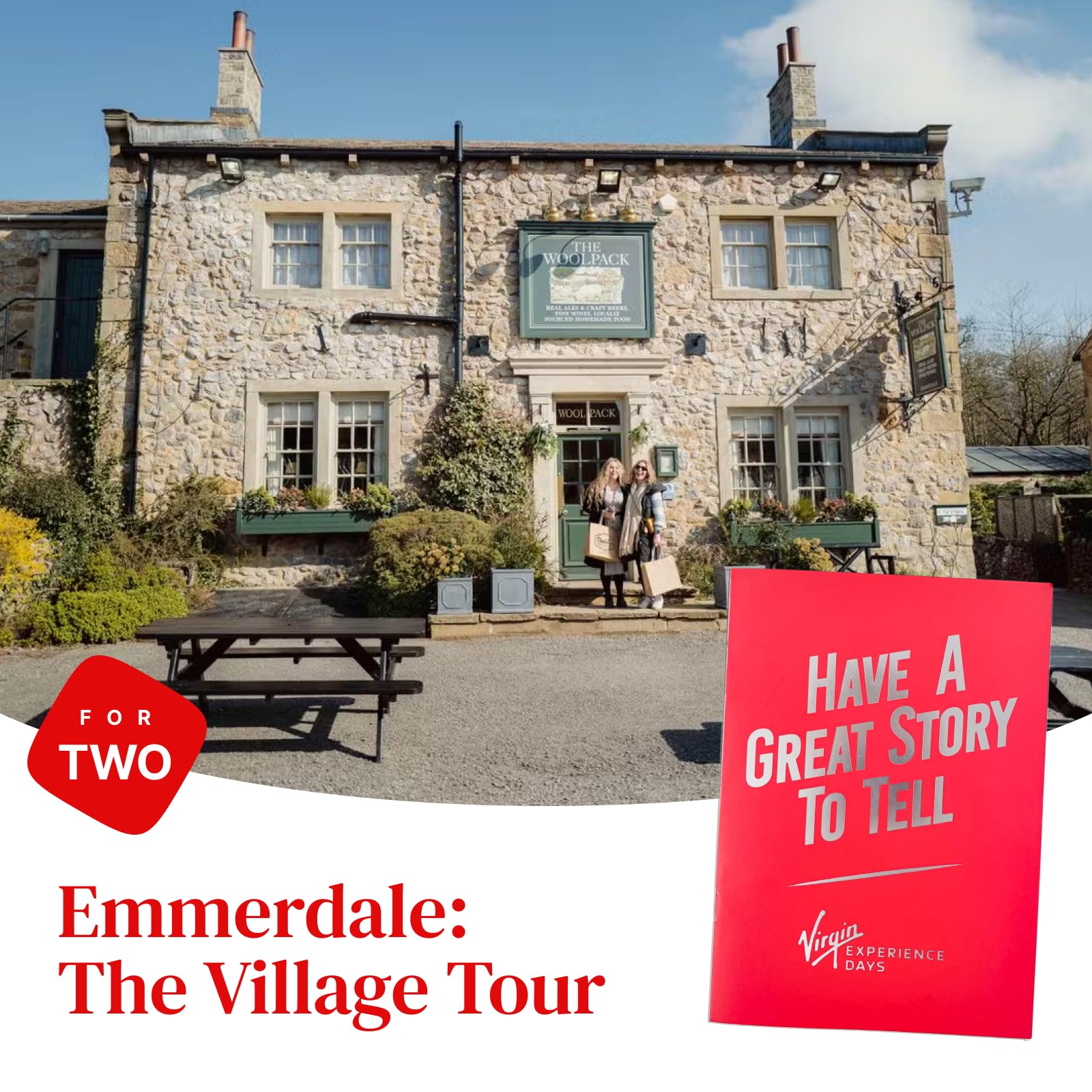 Virgin Experience Days for Two Emmerdale Village Tour – 90-Minute Gift Experiences for Couples Guided Walking Tour in Leeds – Couple Gifts to Explore Iconic Yorkshire Dales TV Set, & More