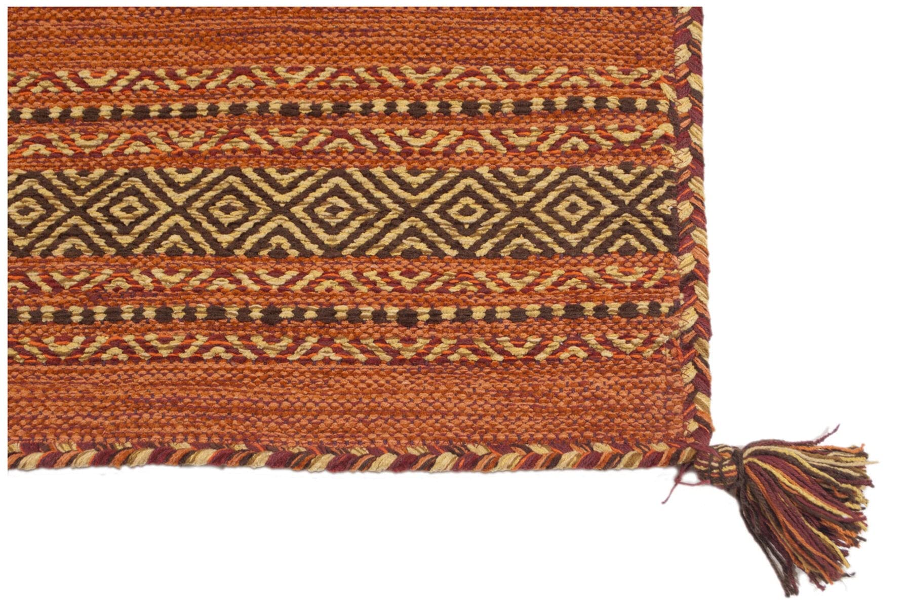 Galleria Farah1970 - 200x140 CM Kilim Autentico, Originale e Fatto a Mano Ideale Per la Sala, Salotto, Ufficio, Seconda casa e la cucina (Lavabile In Lavatrice)