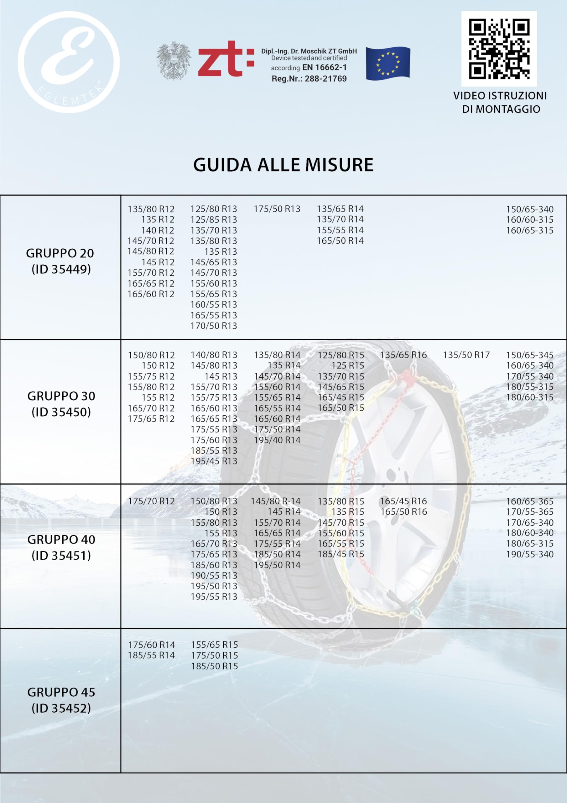 Catene Da Neve In Metallo 9 mm Omologate TUV GS Onorm Montaggio Rapido Per Auto Furgone SUV Tensionatore Autobloccante Misura 100