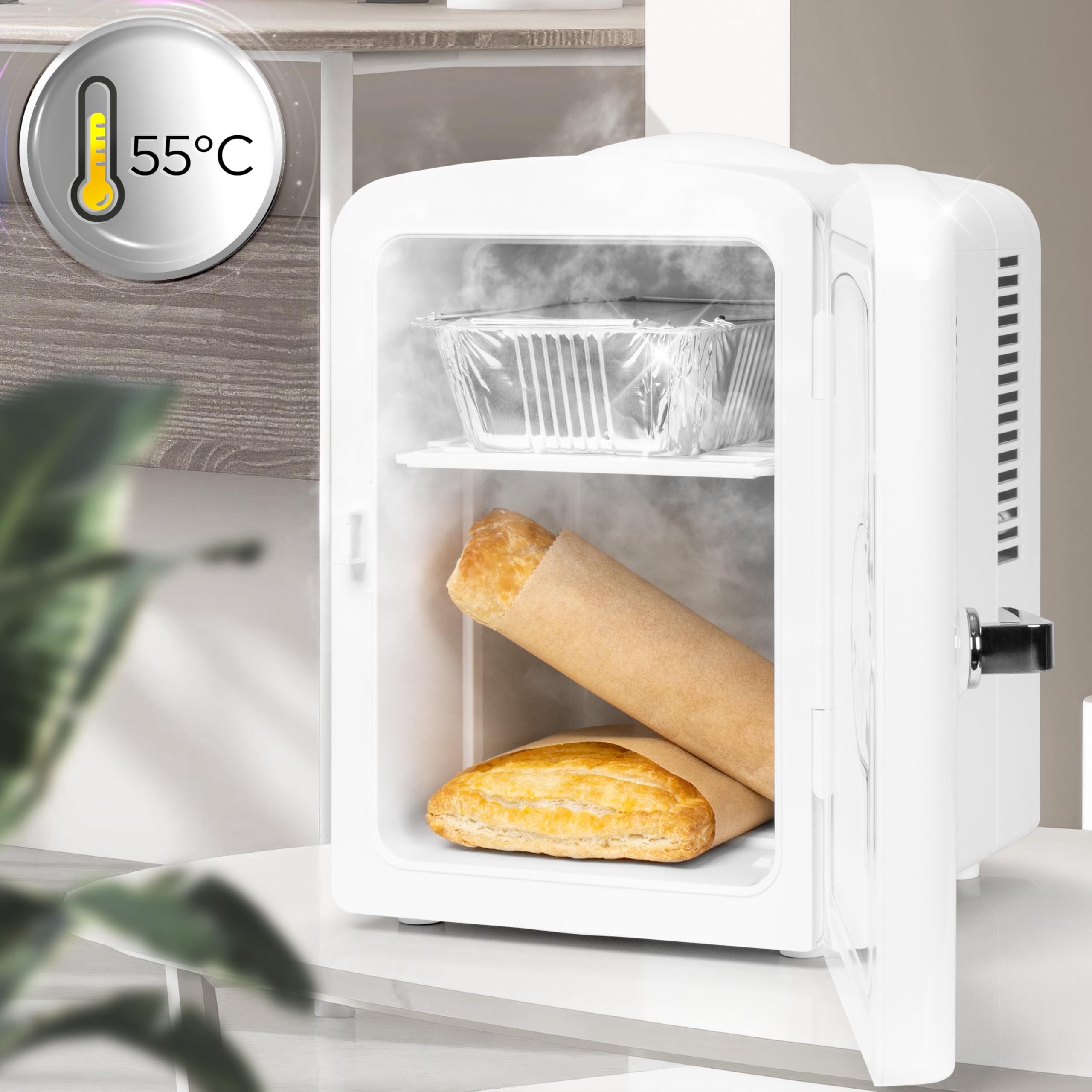 Duronic MFW4 WE Mini réfrigérateur 42W 4 litres Congélateur pour boisson snacks