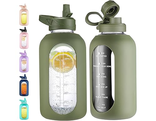 Refine Your Wellness Routine with Best Glass Water Bottles with Time Markers