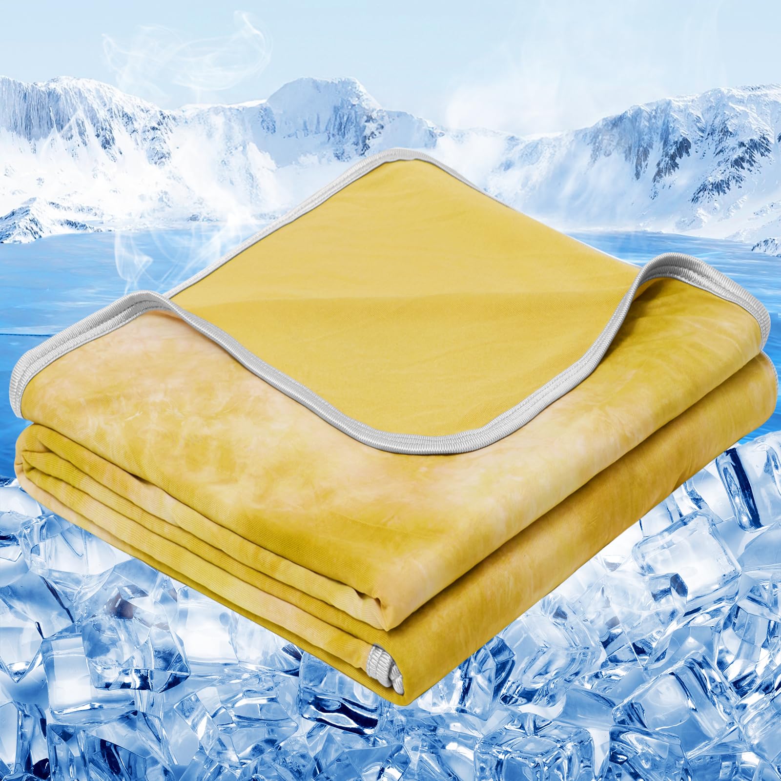 inhand Cooling Blanket King Size (90"x108"), Cooling Blankets for Hot Sleepers, Absorbs Heat to Keep Adults Cool for Summer Nights Sweats, Thin Cold Lightweight Blanket for Couch Bed, All Season Use