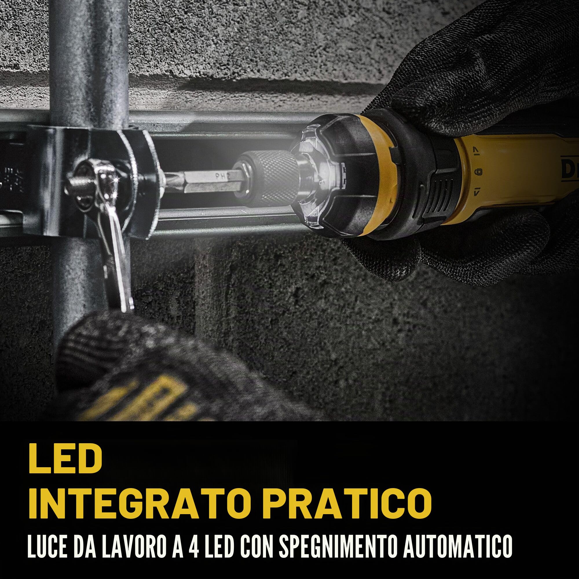 DEWALT Cacciavite senza fili con controllo FLEXDRIVE e punte per cacciavite (DWHT66719)