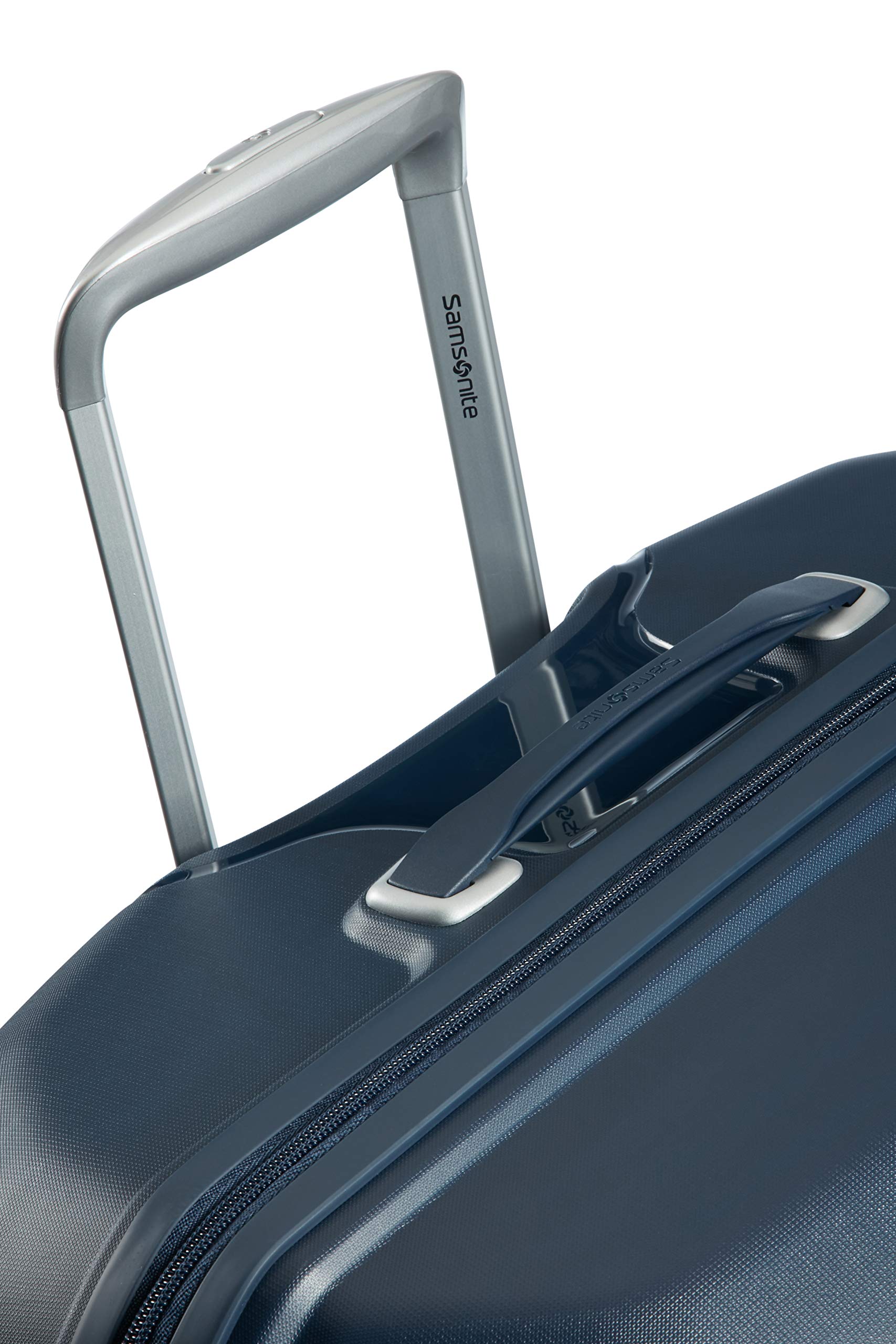 Samsonite Flux - Valigia espandibile Spinner M, 68 cm, 85 L, Blu (Blu Navy)