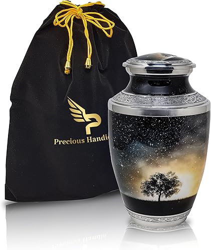 Miniatura 3 de Urna de cremación del árbol de la vida para cenizas humanas para funeral, entierro u hogar. Urnas de cremación para cenizas masculinas para adultos,