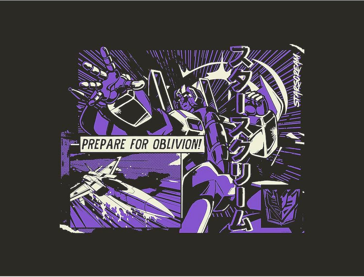 CafePress Transformers Starscream Oblivion Large Fleece Throw Blanket 80" L x 60" W