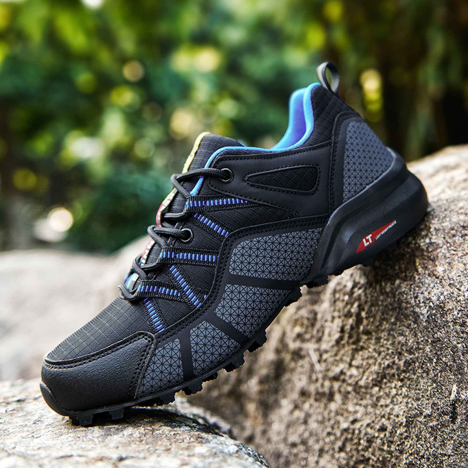Zapatos de senderismo para hombre y mujer, zapatos ortopédicos para caminar, transpirables, ligeros, cómodos, sin cordones, tenis ortopédicos