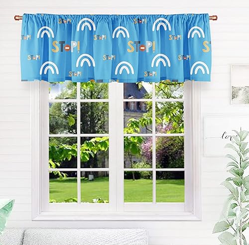 SUNWISHA Cenefas de cortina de cocina con corona de Navidad, adornos de bola de Navidad, cenefas de cortina, cenefas de invierno, color rojo,