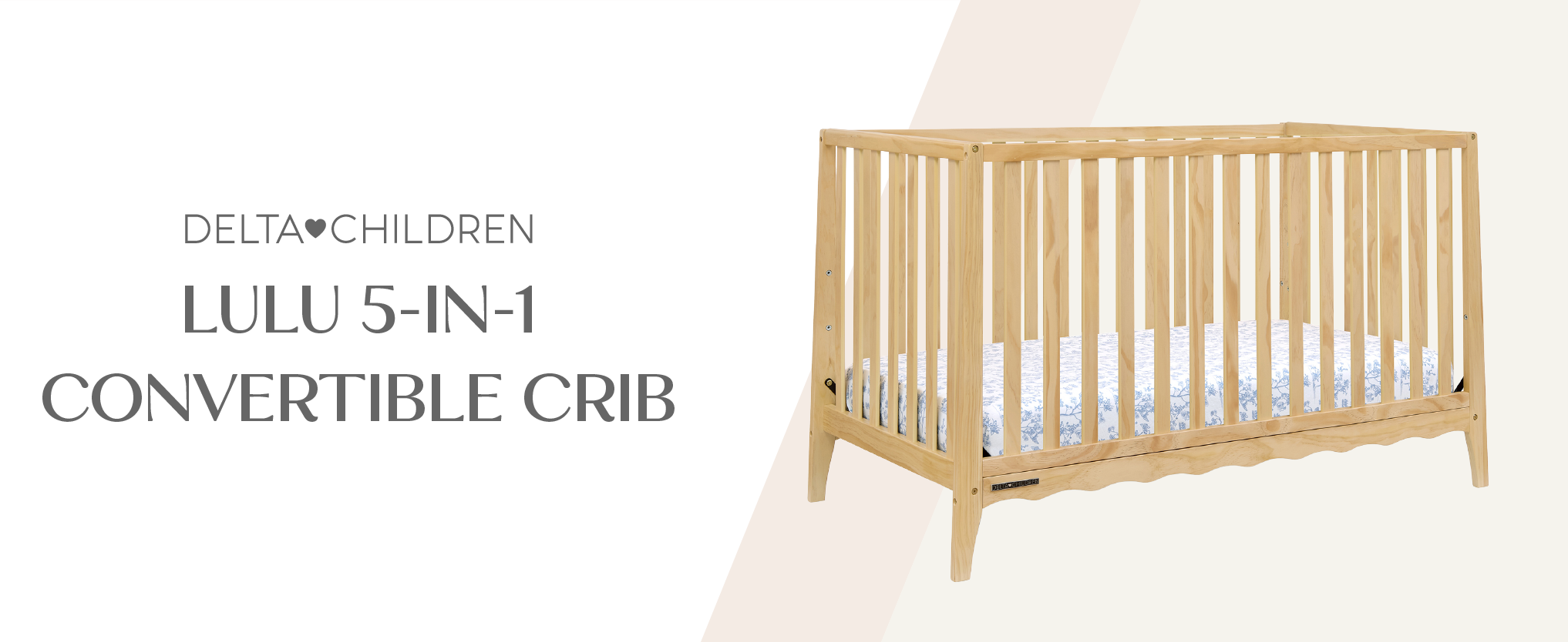 Amazon.com: Delta Children Lulu 5-in-1 Convertible Crib, Converts
