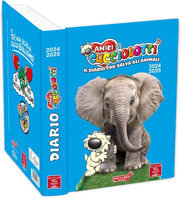 Diario Amici Cucciolotti 2024/2025 - 12 Mesi Grande per Scuola e Figurine