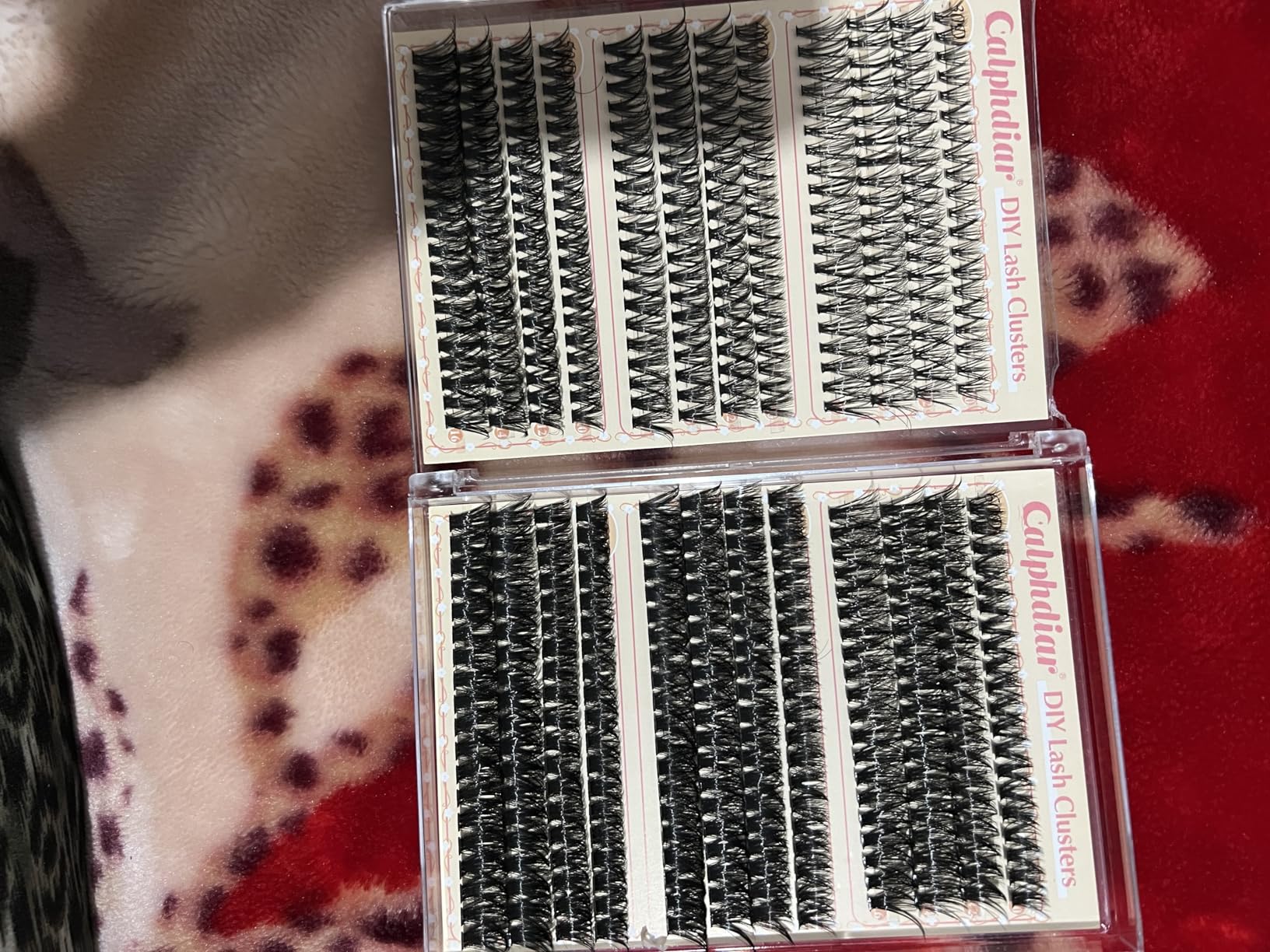 Calphdiar Eyelash Clusters 30D+40D+50D+60D+80D+100D Lash Clusters Wispy Individual Lashes 476PCS D-curly Lash Extension 10-16MM Natural Lashes Clusters DIY Cluster Eyelash Extensions