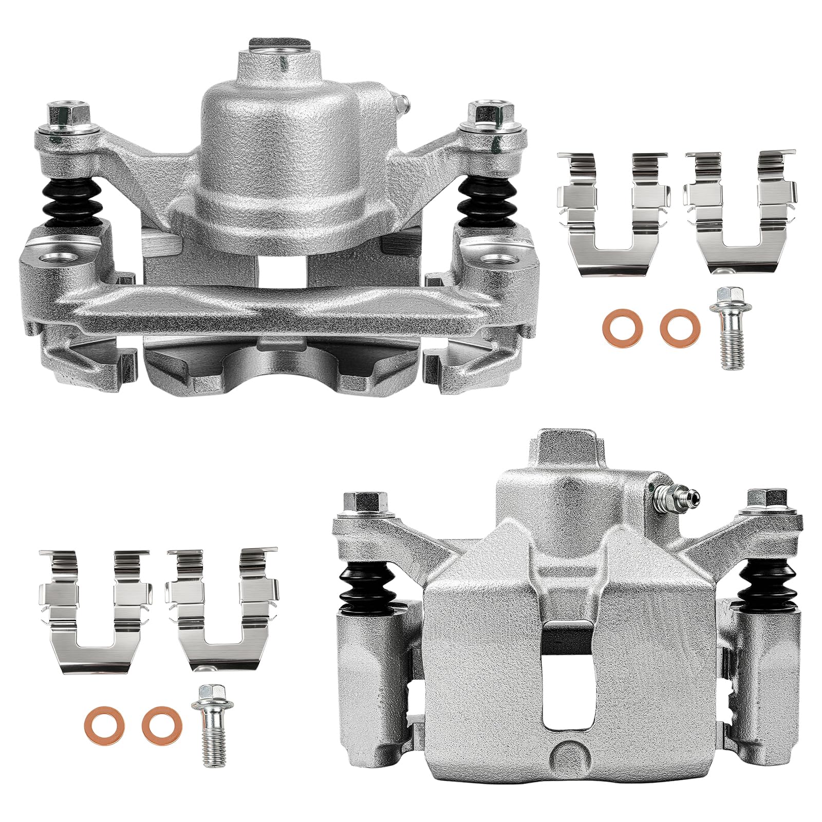 SCITOO Rear Left &amp; Right Brake Calipers With Bracket 18B4644A 18-B4645A | Fit For Buick,For Chevrolet,For Oldsmobile,For Pontiac Models - For Aztek 2001-2005,For Montana 2002-2005 2PCS