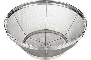 Juvale Jumbo Fine Mesh Strainer for Quinoa, Rice, and Pasta