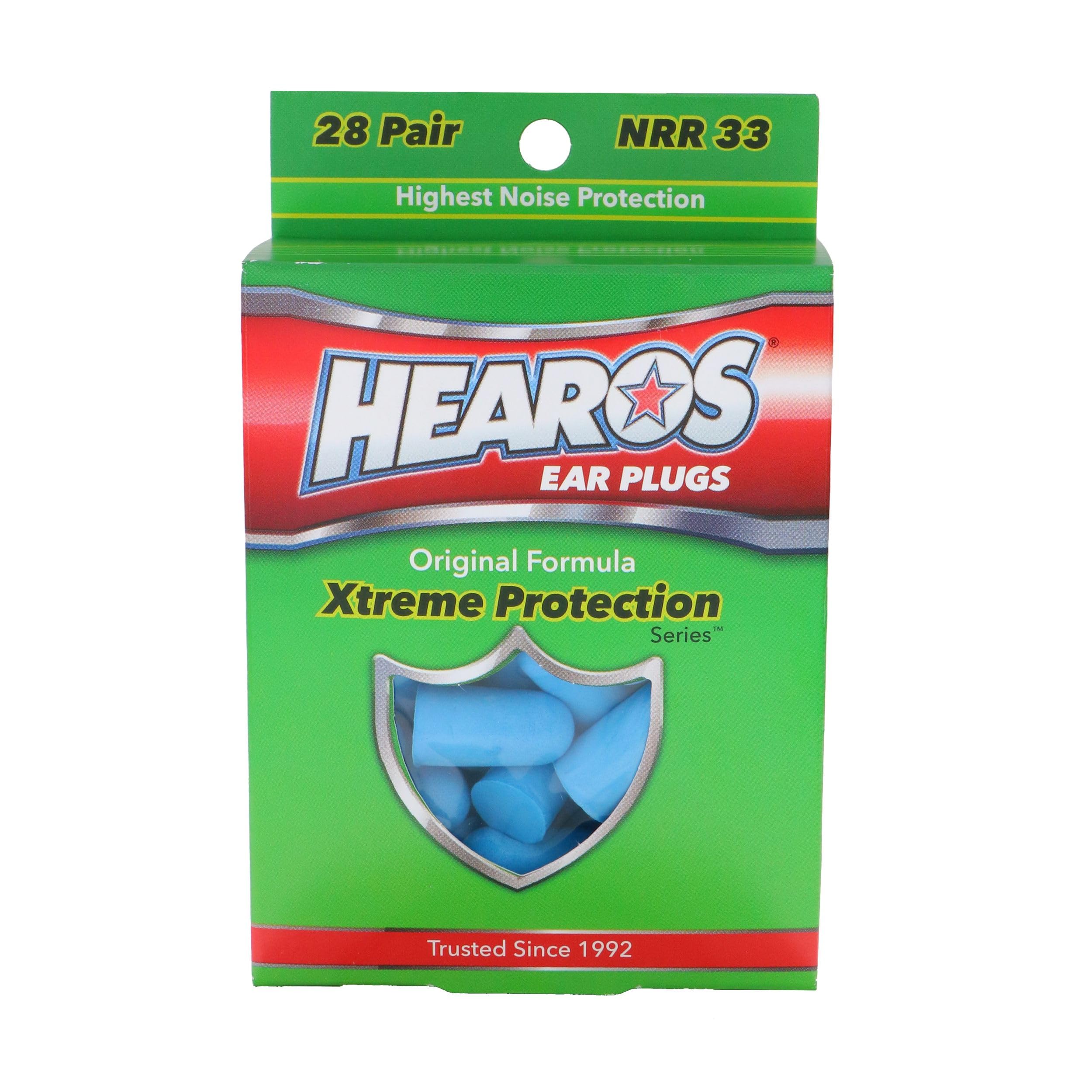 Hearos Xtreme Protection Series Ear Plugs - 28 Pair (Blue)