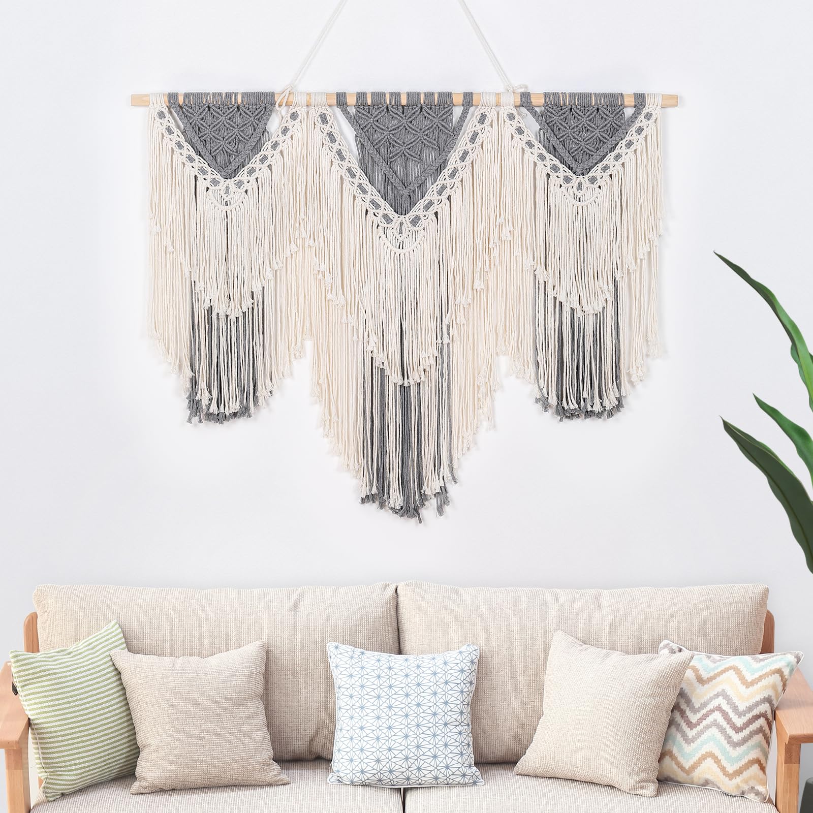Amazon.com: ANMINY Large Macrame Wall Hanging 43 Inches Natural
