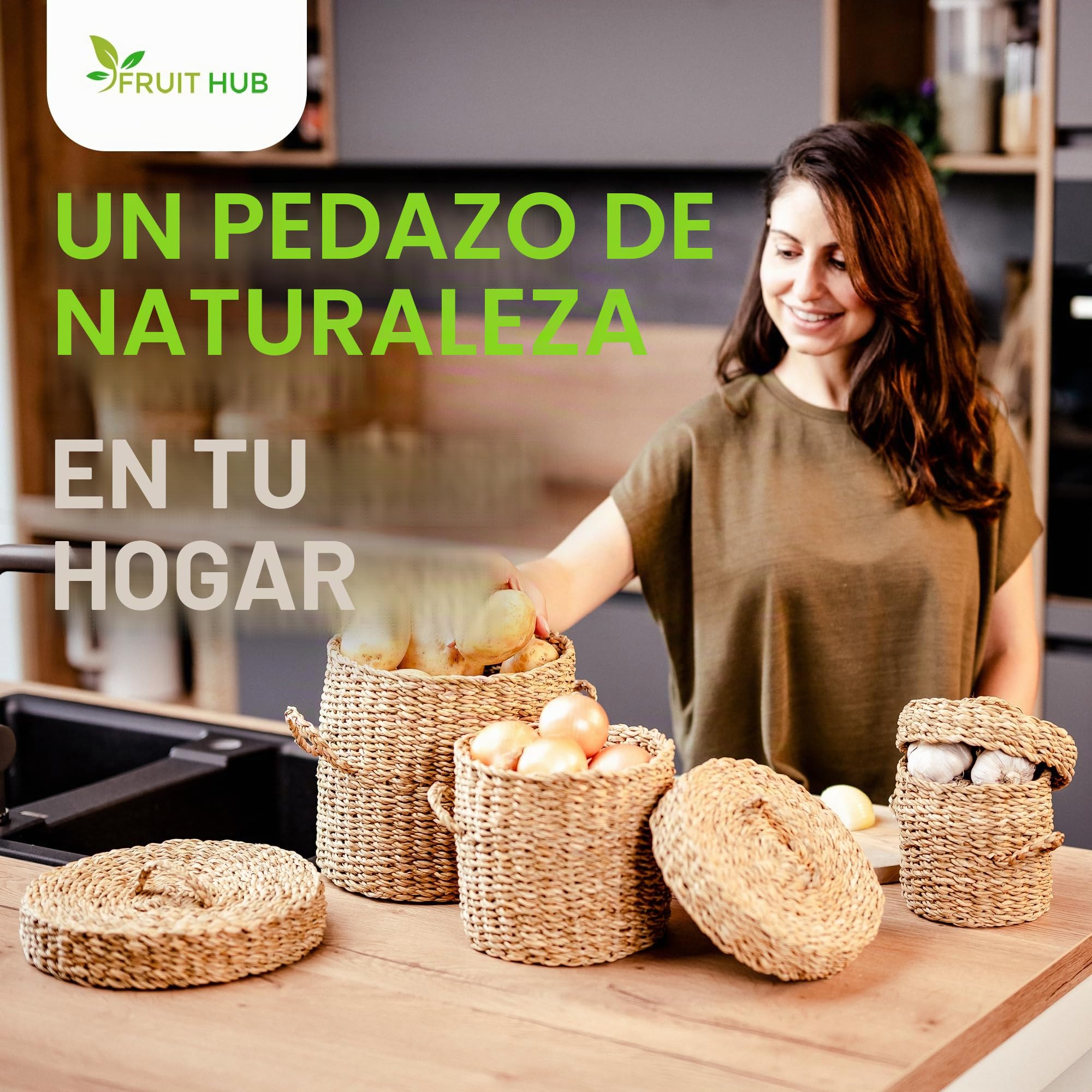 caja de almacenamiento de patatas y cebolla, olla de cebolla, cesta de verduras