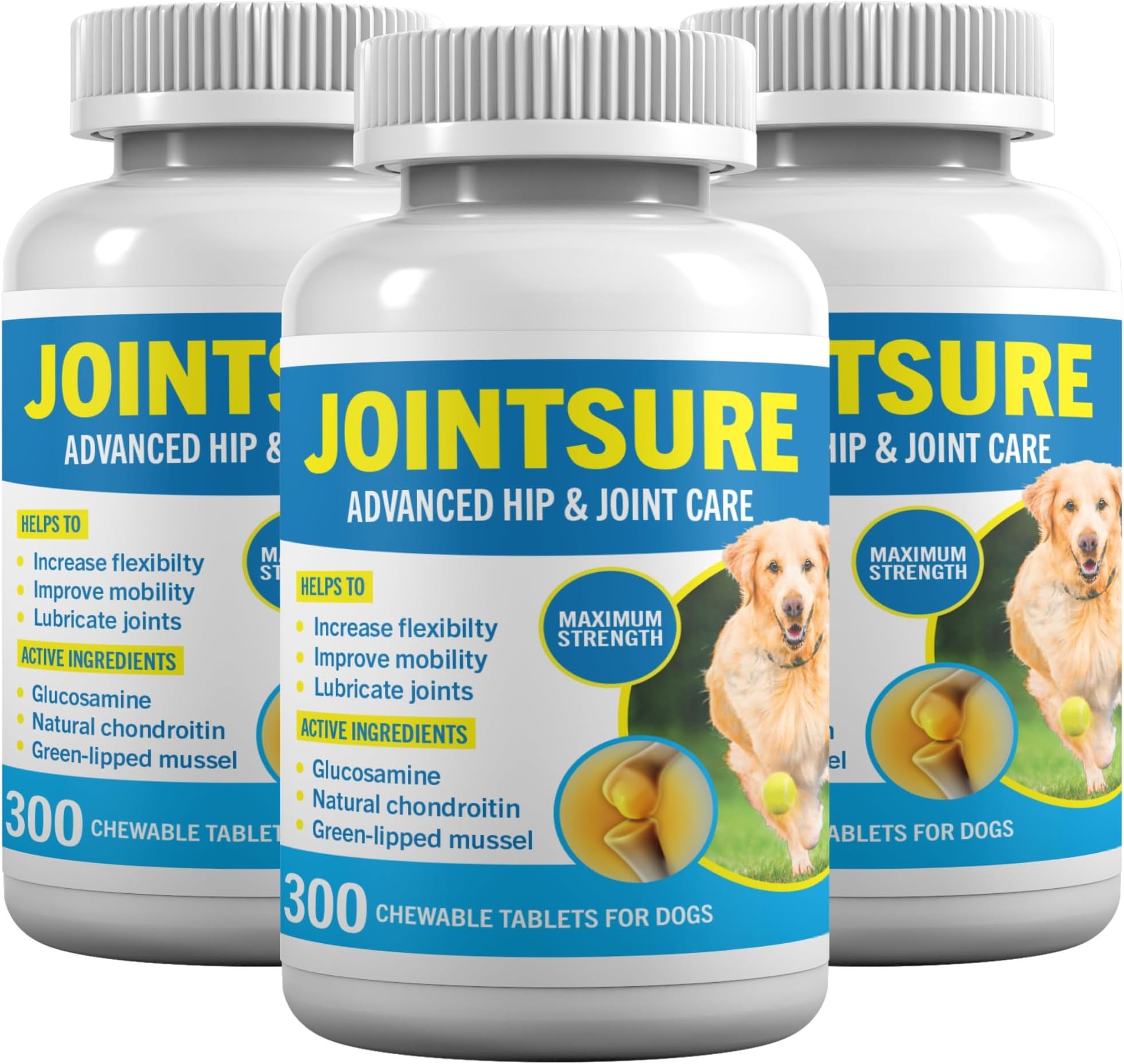 JOINTSURE SENIOR Hip & Joint Supplements for Dogs Pack of 900 Tablets