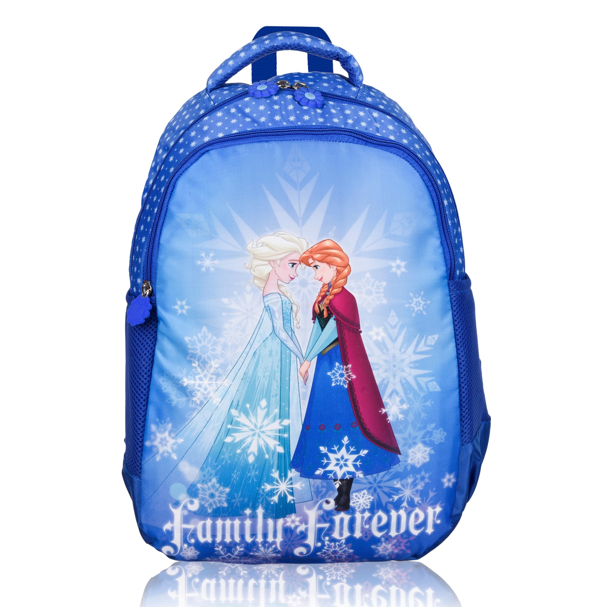 Kuber Industries Disney Frozen Family Forever Backpack | School Backpack for Kids | College Backpack | 3 Compartments School Bag | Spacious & Multiple Pockets | Blue-image-29