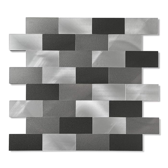 Buy Yipscazo Peel and Stick Metal Backsplash, Stick on Tiles Stainless