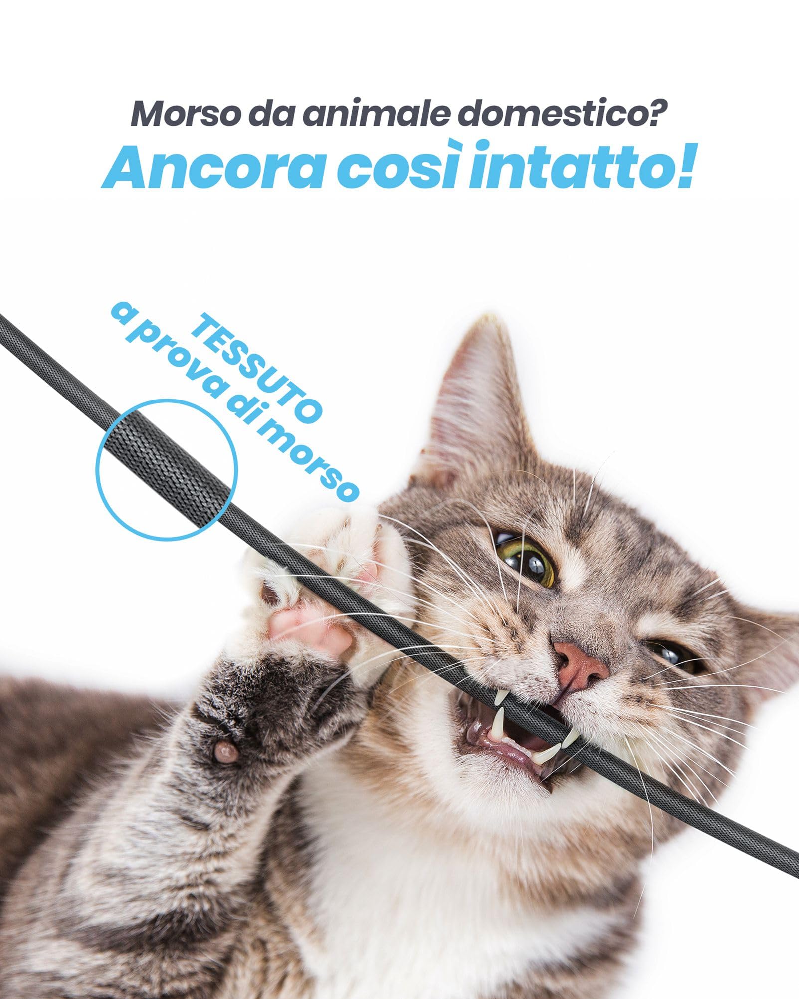 INIU Cavo USB C Type-C, [5 Pezzi 1 + 1 + 1,8 + 1,8 + 3 m] 3,1A QC Cavo USB Type C in Nylon di Ricarica Rapida, Caricabatteria Tipo C di Sincronizzazione Dati Compatibile con iPhone 15 Samsung S21 ECC.