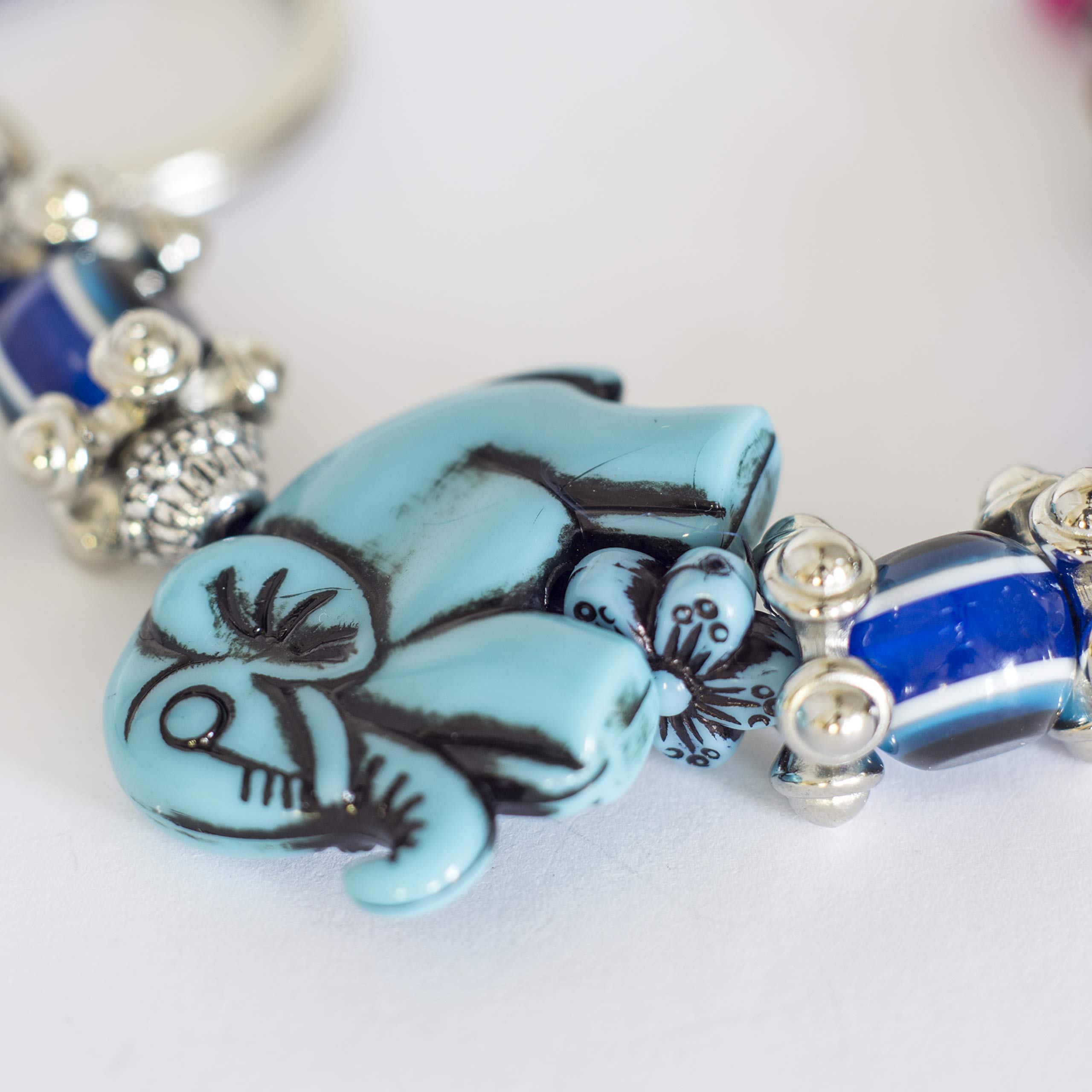nevfactory Nev Nazar Boncuk Evil Eye, portachiavi fatto a mano