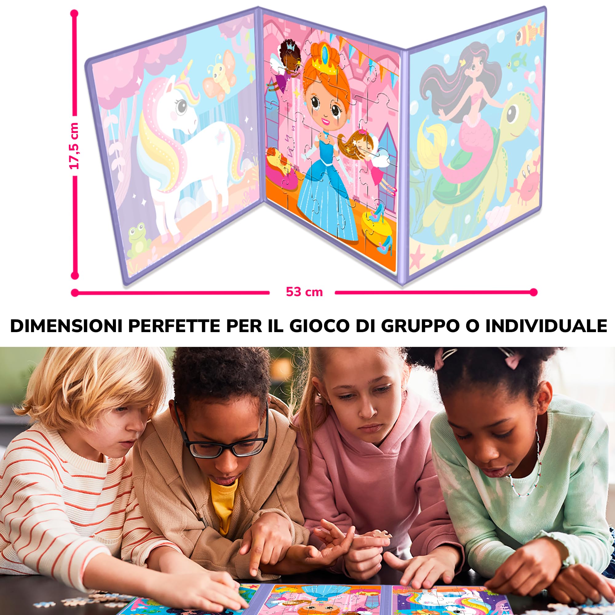 QUOKKA Puzzle Magnetico 2 3 Anni – Giochi da Viaggio Bambini 3 4 Anni – 20 Pezzi Puzzle Eroi Fatati – Intrattenere Bambini In Aereo – Educativo Giocattoli Regalo dai 2 ai 5