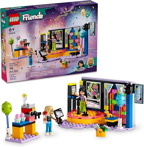 LEGO Friends - Juego de fiesta musical de karaoke, juguete de simulación para niños, niñas y niños a partir de 6 años que aman cantar, incluye