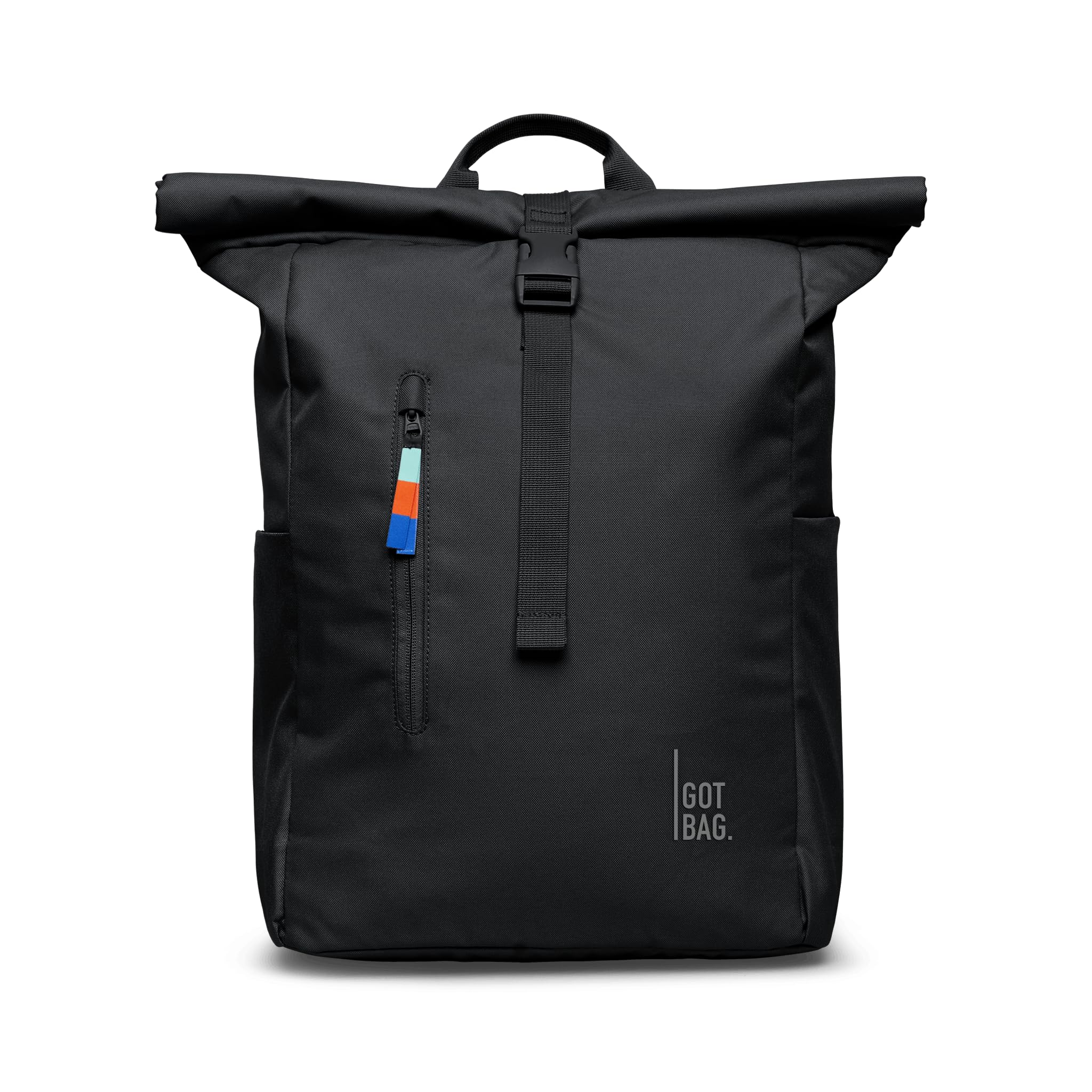 GOT BAG Women's Rolltop Easy Backpack, Black, One Size