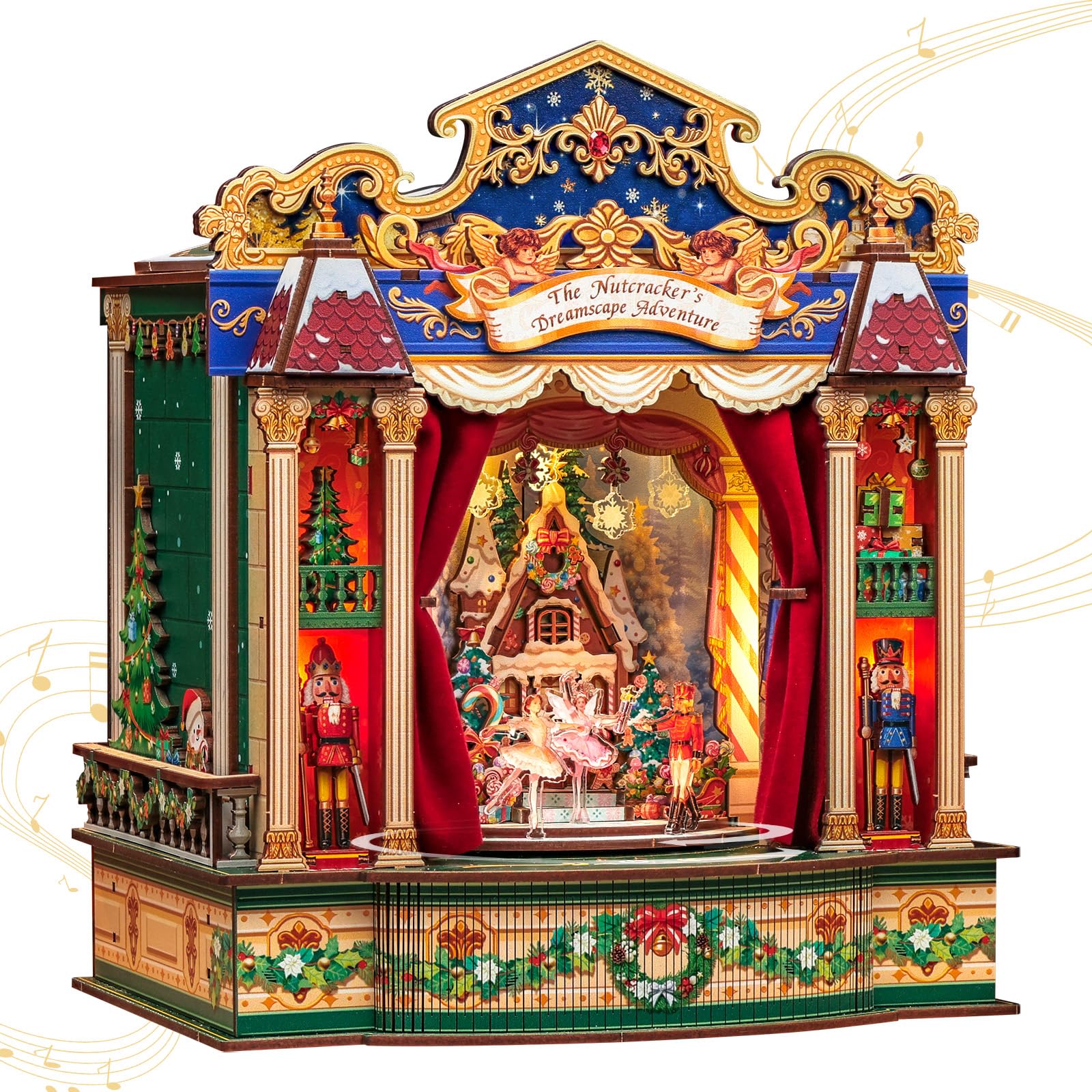CUTEBEE 3D Wooden Puzzle for Adults, Diorama Model Building Kit