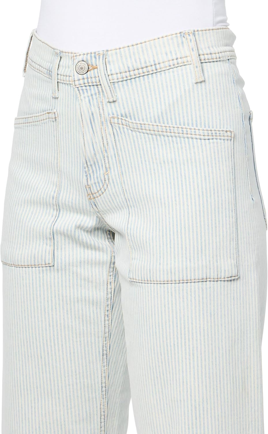 Lucky Brand Women's Patch Pocket High Rise Wide Leg