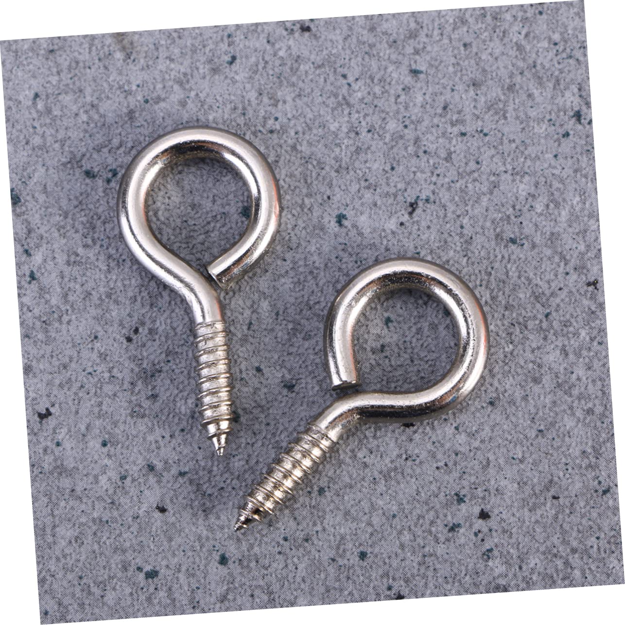 KONTONTY 50 Pcs Large Screw Eye Pin Bulk Jewelry Making Supplies Eyebolts for Crafting