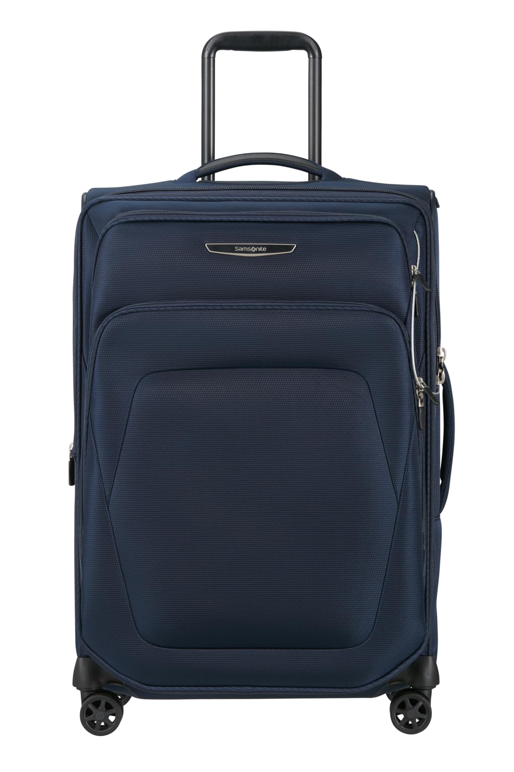 Samsonite Spark SNG Eco - Walizka Miękka 67 cm Średnia - Walizka Trolley z 4 Kółkami, Zamek TSA, Lekka i Rozszerzalna - Niebieski (Midnight Blue)