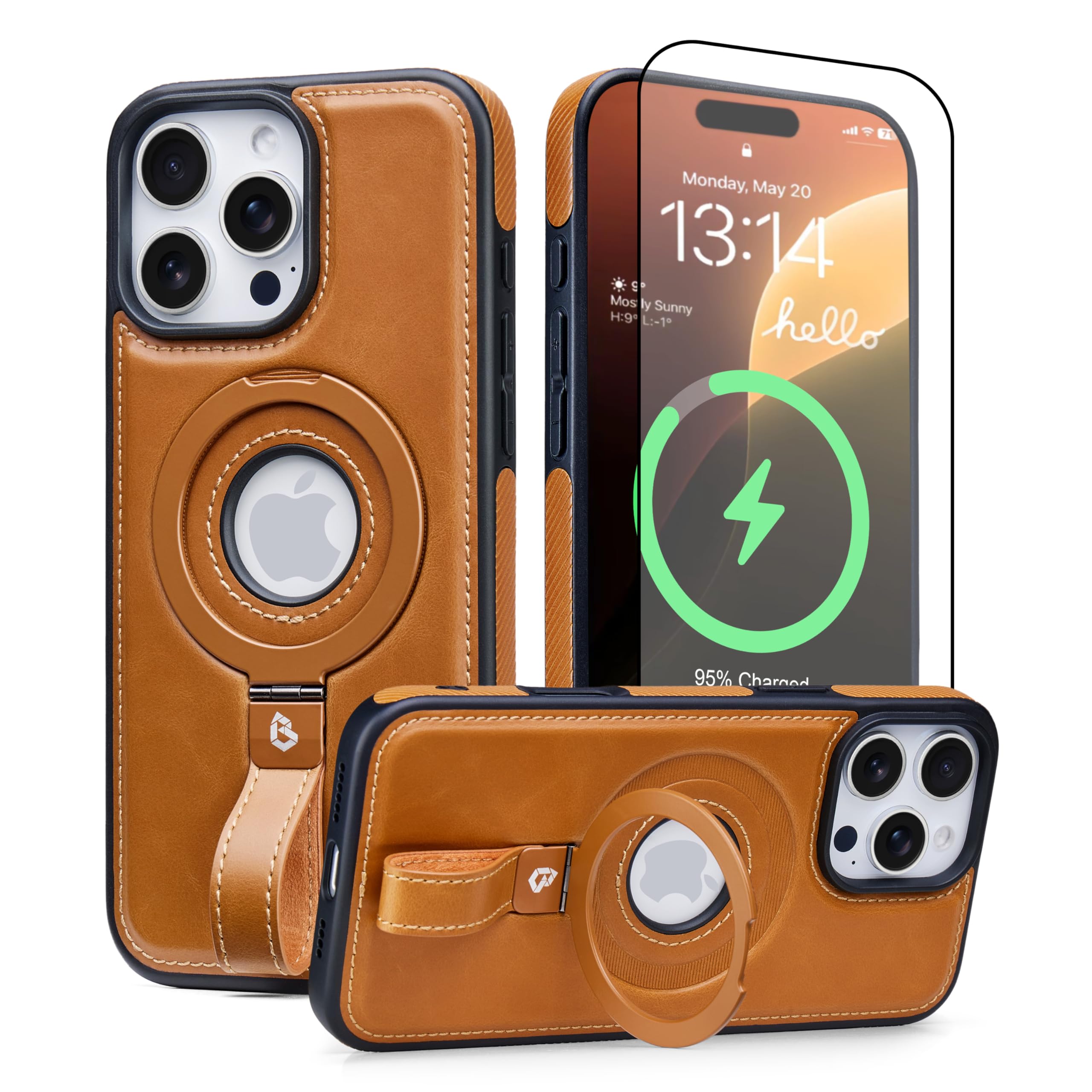 Apple - nenasigusa Amazon.com: BUTAIGA for iPhone 16 Pro Max Case Leather
