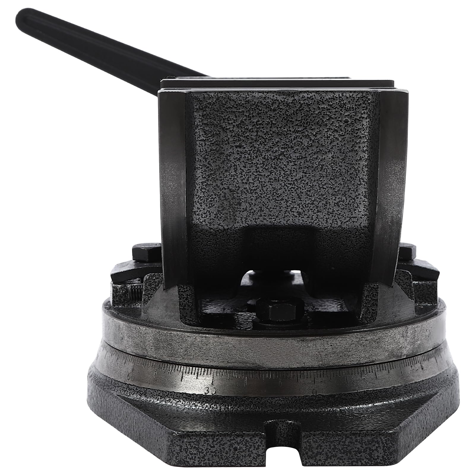 Morsa Girevole da Tavolo Inclinabile 100 mm, Morsa di Precisione da Banco Base Girevole da 360°, Professionale Fresatrice Angolo di Inclinabile, Max. Forza di serraggio19 KN, 0-90°