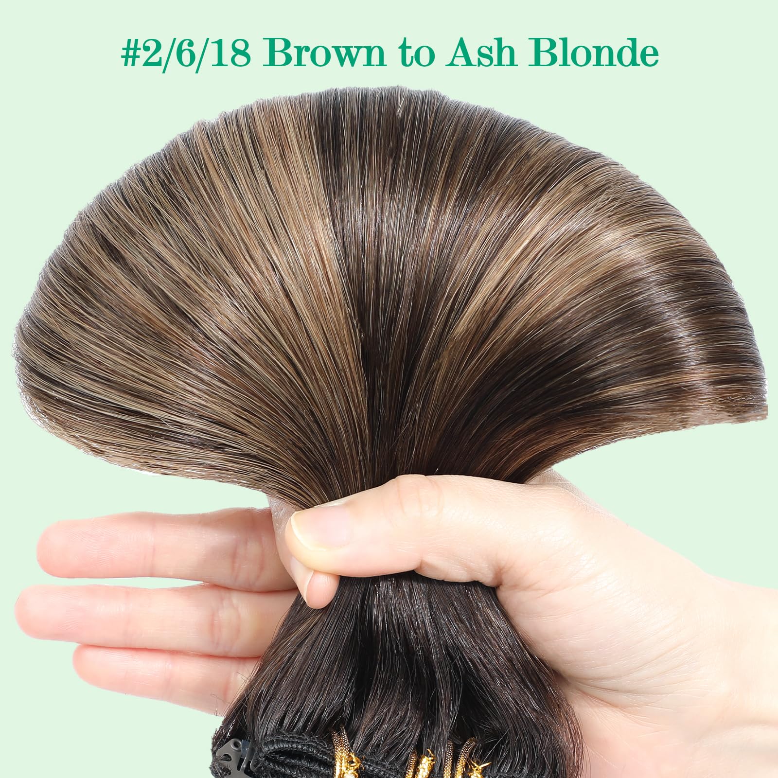 SURNEL Extensiones Clip Pelo Natural 100g 35cm 6 Piezas Castaño Chocolate Extensiones De Clip De Humano Real Extensiones Pelo Natural Remy (C#4-35cm) — view 77