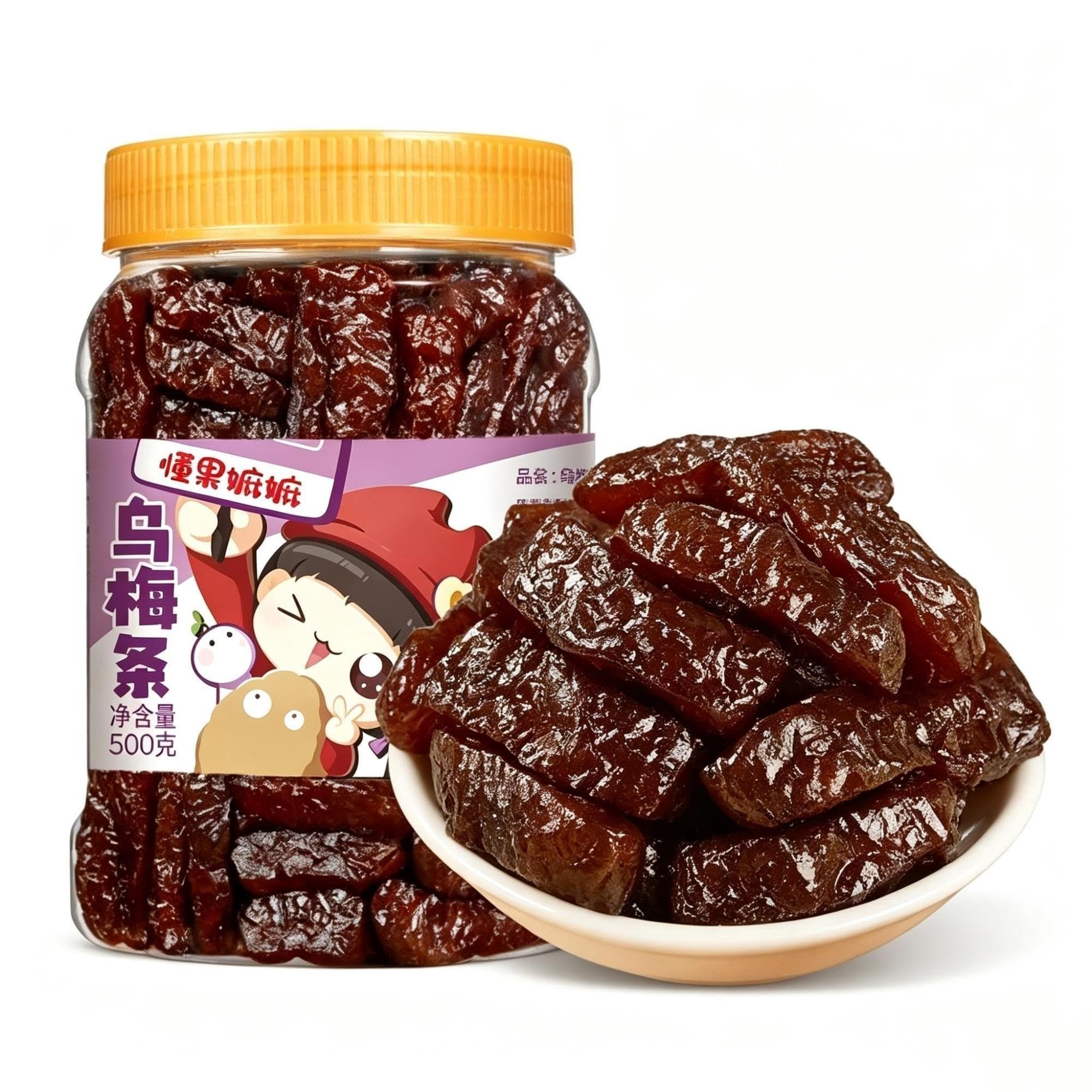 Tiras De Ciruela Seca 500g Snack Tarta Dulce