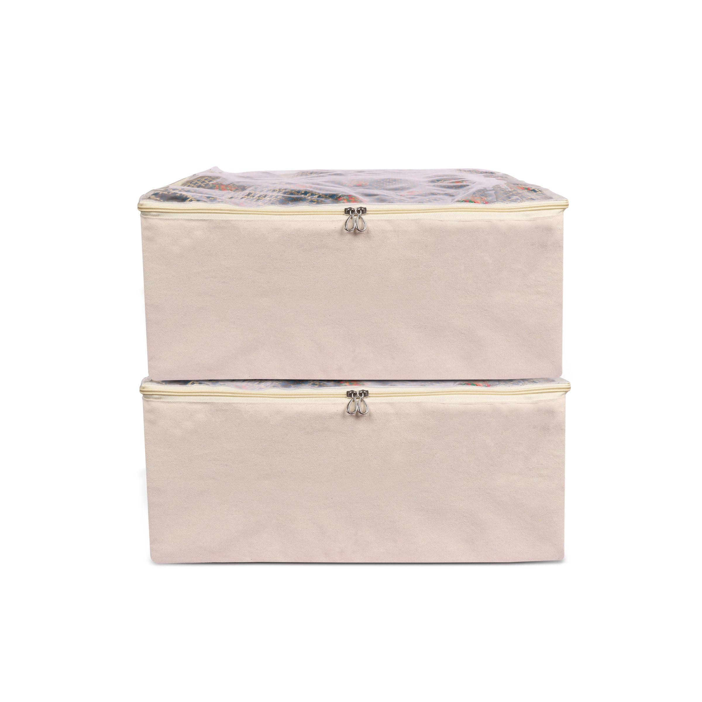See full amazon price history chart for TAKIVA Cotton Clothes Storage Bags (Pack Of 2)|Saree Covers With Zip|Wardrobe Organizer For Womens Dresses,Lehengas|Durable Material,Washable & Reusable|Size: 17 X 14 X 7 Inches,Off-White TAKIVA Cotton Clothes Storage Bags (Pack Of 2)|Saree Covers With Zip|Wardrobe Organizer For Womens Dresses,Lehengas|Durable Material,Washable & Reusable|Size: 17 X 14 X 7 Inches,Off-White (B0CVH3MVJ3) Amazon Price History, Amazon Price Tracker
