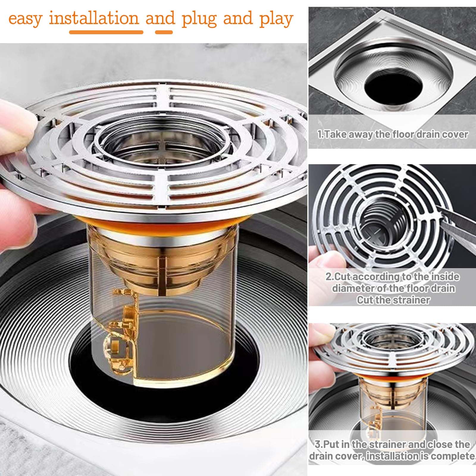 6 Pièces Siphon Douche, Clapet Anti Odeur Douche, Dispositif Anti Odeurs pour Drain de Douche et Sol, pour Balcons Cuisines Salles Bains Salles | Leroy Merlin