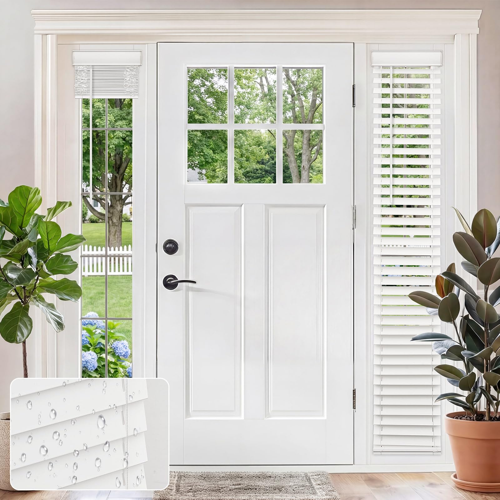 MiLin Cordless Sidelight Door Blinds