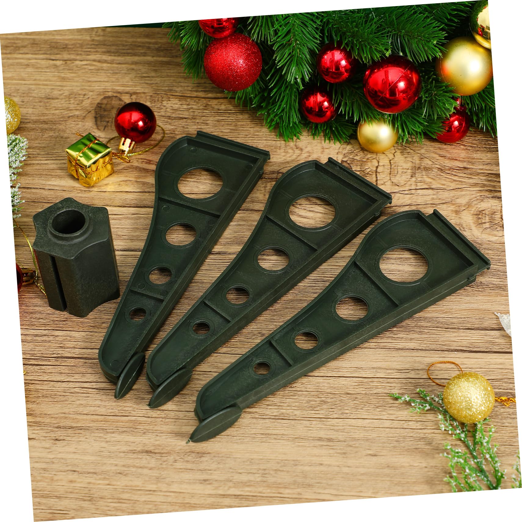 Amosfun Soporte para Árbol De Navidad 20 Cm Reemplazo De Patas De Plástico para Árbol De Navidad Soporte Universal para Árbol De Navidad Artificial Soporte De Base De Árbol Falso para