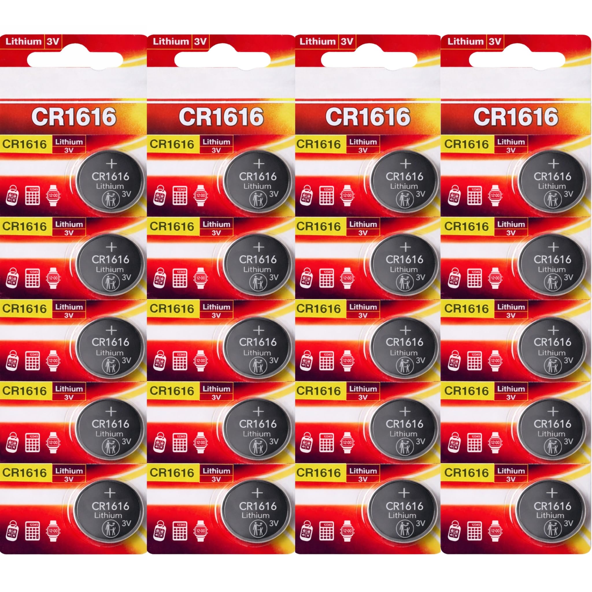 CR2032 Batteries, Long Lasting 3V Lithium Coin Cell 2032 Battery for Apple Airtag, Car Key Fobs, Watches, Heart Rate Monitors, Scales, LED Candles, Calculators & Other Small Devices (Pack of 2) — view 27