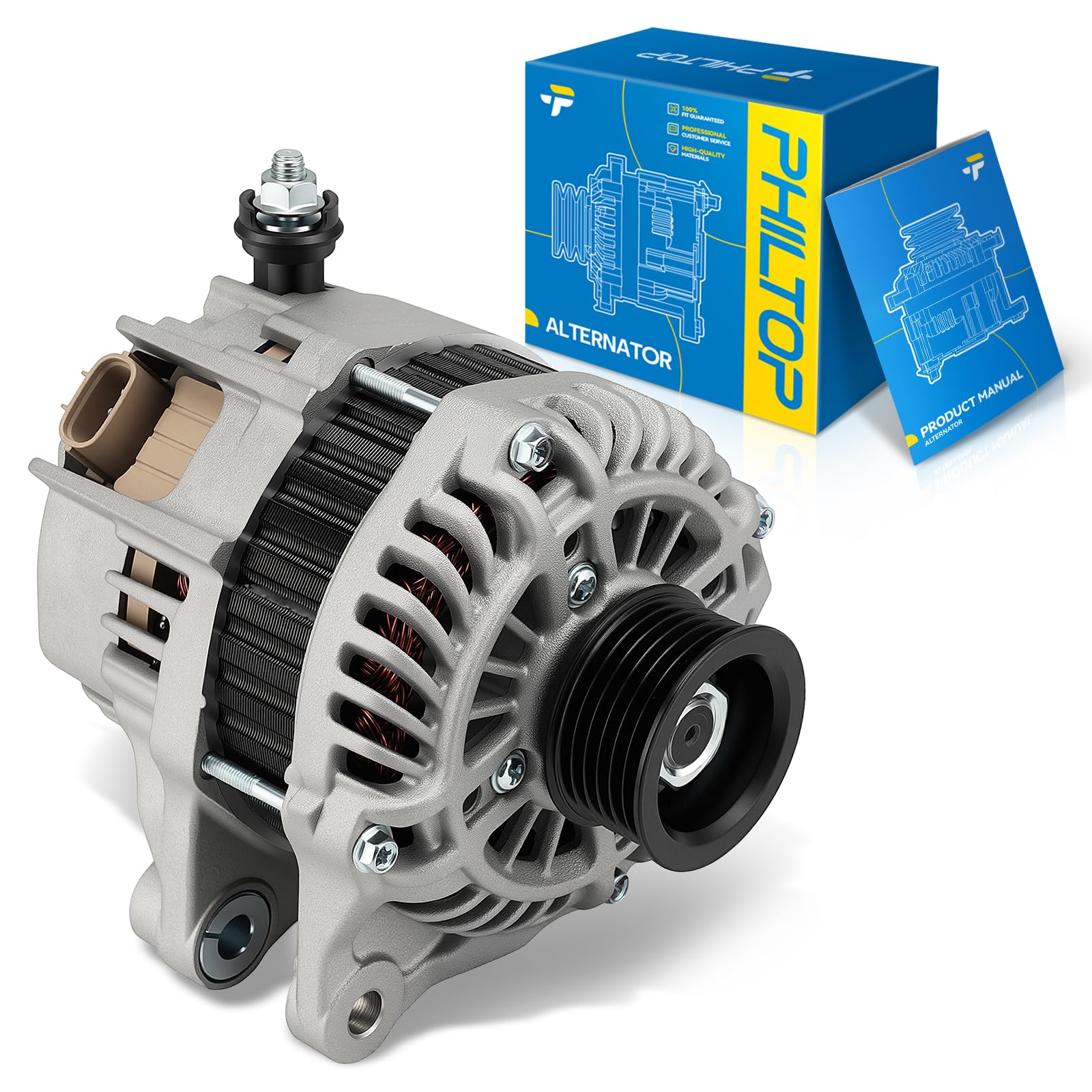 PHILTOP Alternator New 20288N 100A Compatible with Toyota CX-5 2013-2018