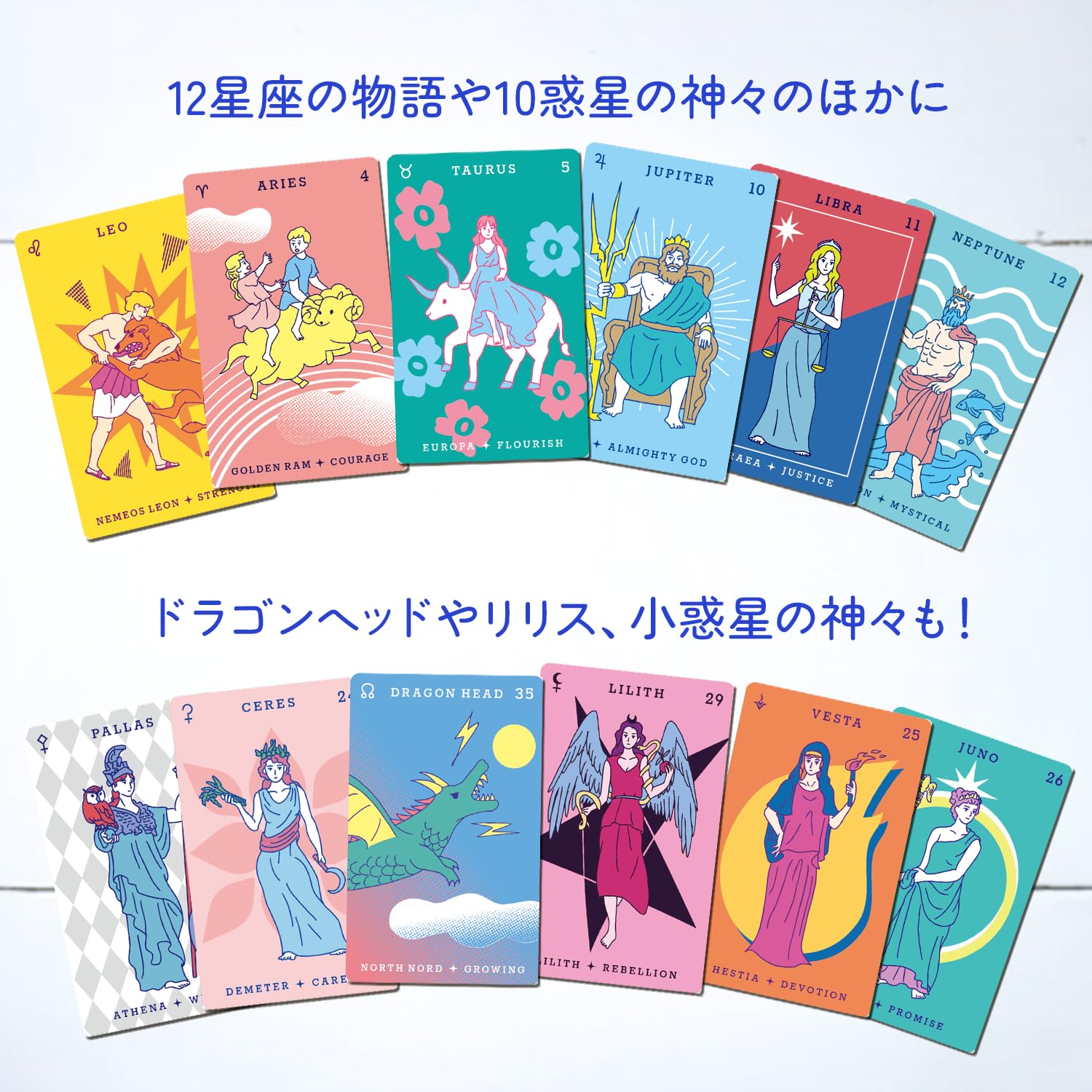Amazon.co.jp: 星占いと神話のオラクル・36枚セット／ギリシャ神話 