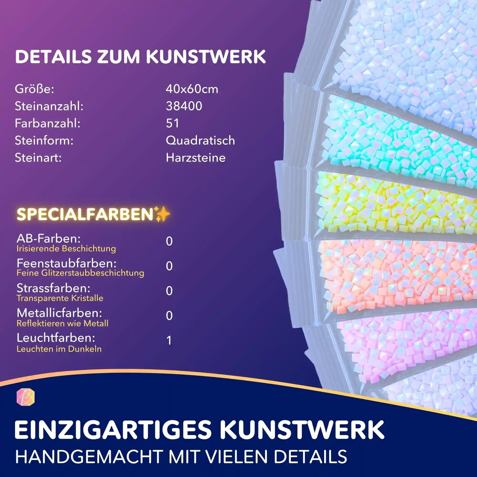 Picmondoo Diamond Painting - 40x60cm - Weiße Wölfe im Winterland