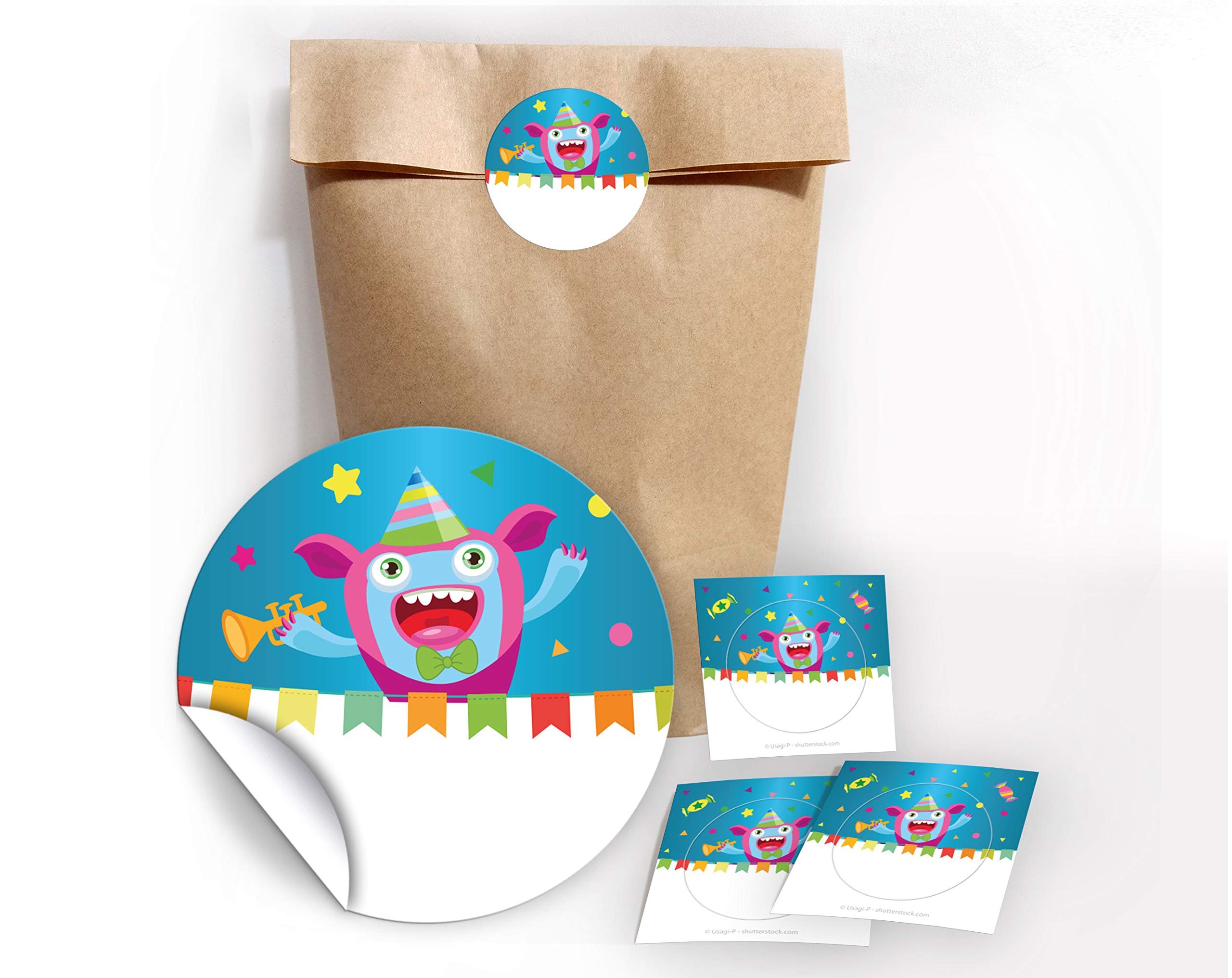 12 biglietti d'invito per compleanno per bambini, ragazze, ragazzi con 12 buste, 12 buste, rosa, 12 adesivi